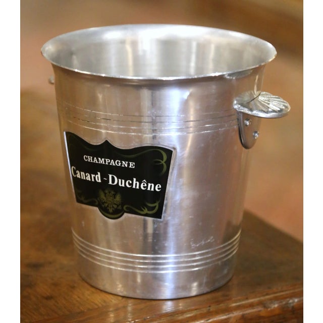 French Mid 20th Century French Canard-Duchêne Aluminum Champagne Bucket For Sale - Image 3 of 8