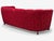 Red Danish Cabinetmaker, Oak, Fabric, Curved Banana Sofa, Denmark, 1960s For Sale - Image 8 of 10