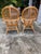 Wood Vintage Palm Beach Bent Rattan & Bamboo Dining Set With Glass Top & 4 Armchairs For Sale - Image 7 of 12