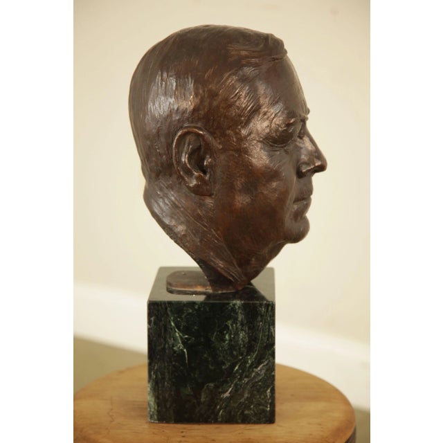 Lawrence Ludtke 1990's Male Bronze Bust For Sale In Philadelphia - Image 6 of 13