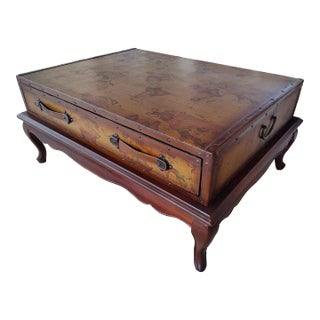 Luggage Style World Map Coffee Table For Sale