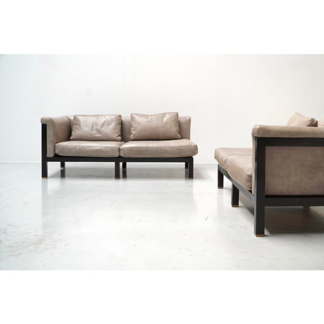 Mid-Century Modern Modular Corner Lounge Set by Jules Wabbes for Mobilier Universel, Belgium, 1960s, Set of 2 For Sale - Image 3 of 14