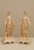 High Quality Pair of Cast Metal Custom Painted Statues of Goddess