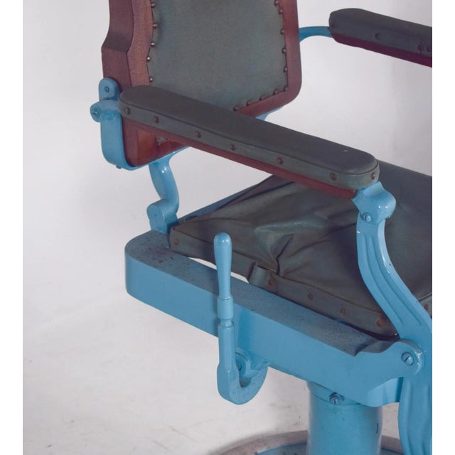 Mid-Century Portuguese Barber Chair, 1950s For Sale - Image 14 of 15