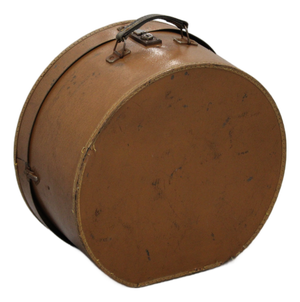 Round Brown Hat Box, 1920s
