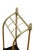 English brass umbrella stand / walking stick stand round form with six divisions, two decorative finals and removable drip...