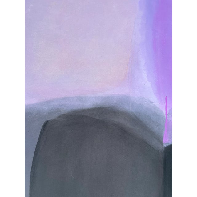 Lovefool (Wallflower Series) Lavender Color Field Abstract Painting For Sale - Image 9 of 11