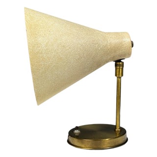 American Modern, Table Lamp, Fiberglass, Brass, Usa, 1960s For Sale