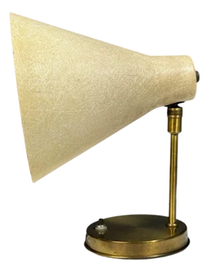 American Modern, Table Lamp, Fiberglass, Brass, Usa, 1960s