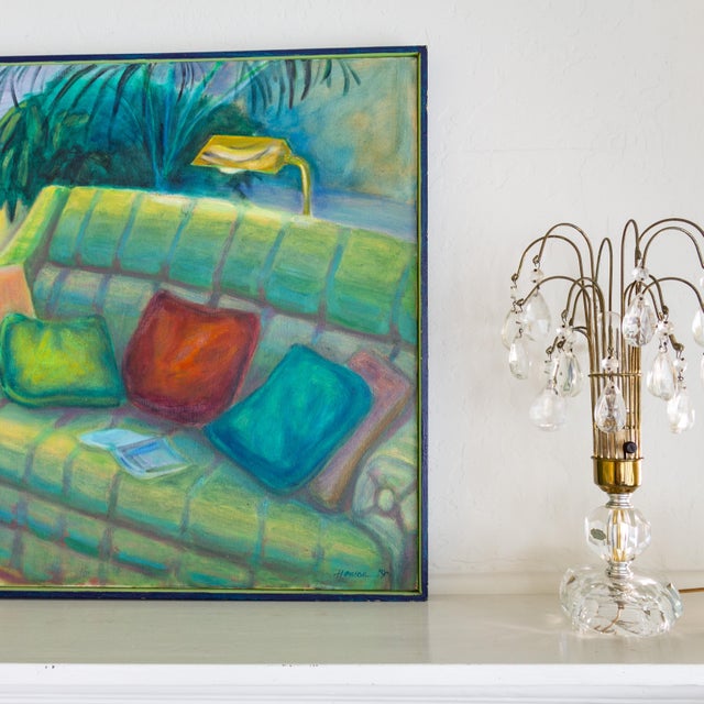 Fauvist Painting of a Living Room Interior Still Life Signed Henson For Sale - Image 4 of 10