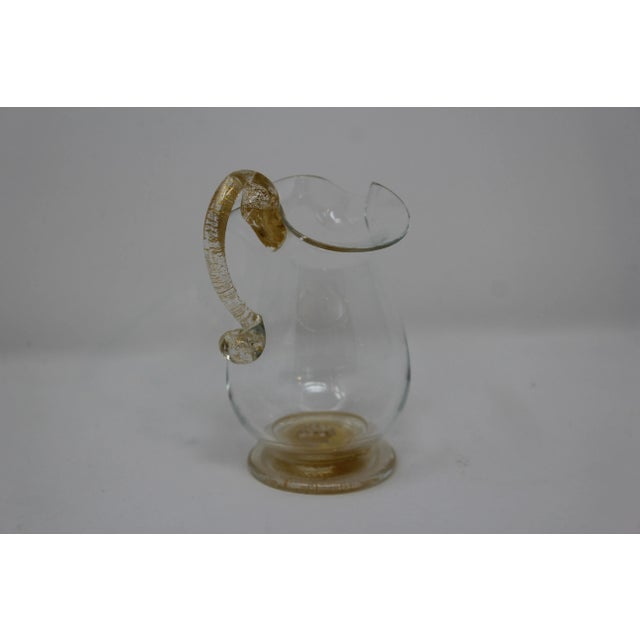 Traditional Vintage Murano Glass Creamer For Sale - Image 3 of 5