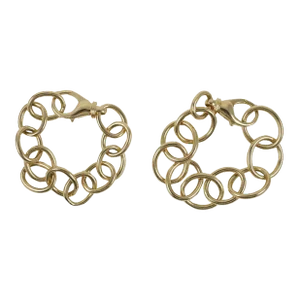 Gold Oval Link Bracelet Small