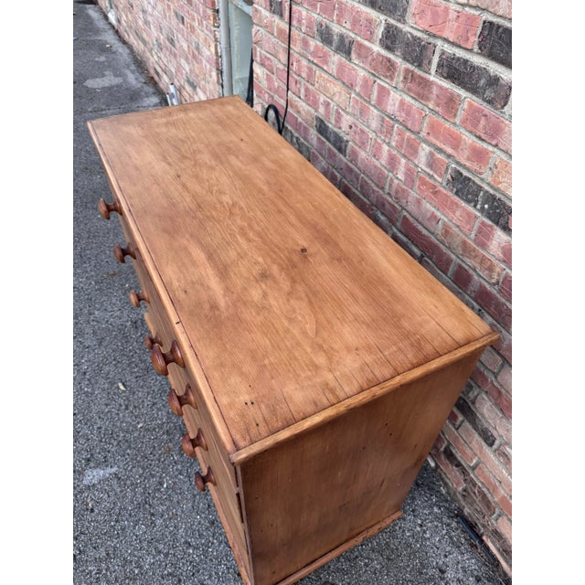 19th Century English Pine Chest of Drawers For Sale - Image 9 of 13