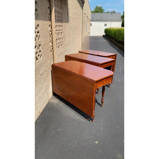 Antique Drop Leaf 13 FT Long Dining Table. Consisting of 3 parts. Can be set up in various sizes. Minor dings and...