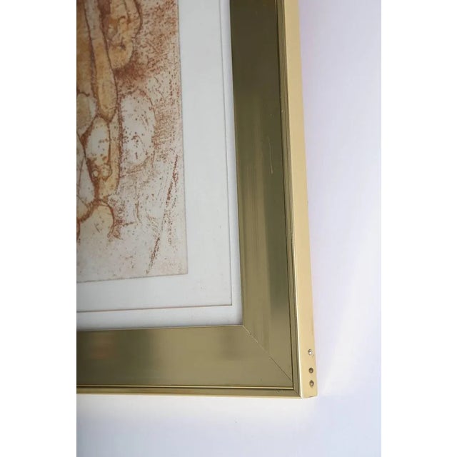 Metal Lithograph Titled "The Gathering" by B. Zeller For Sale - Image 7 of 13