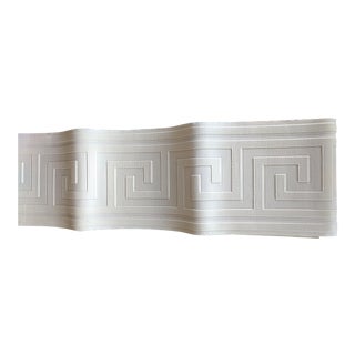 Greek Key Raised Paintable Wallpaper Border 5 Yds For Sale