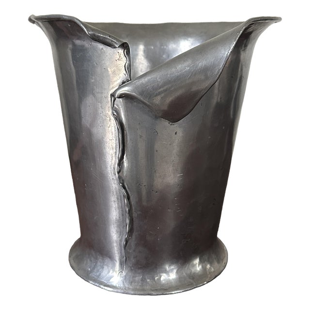 Pewter Champagne Bucket Cooler by Jean Goardere, 1970s For Sale