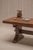 Large Brutalist Dining Table in Oak, 1970s For Sale - Image 4 of 18
