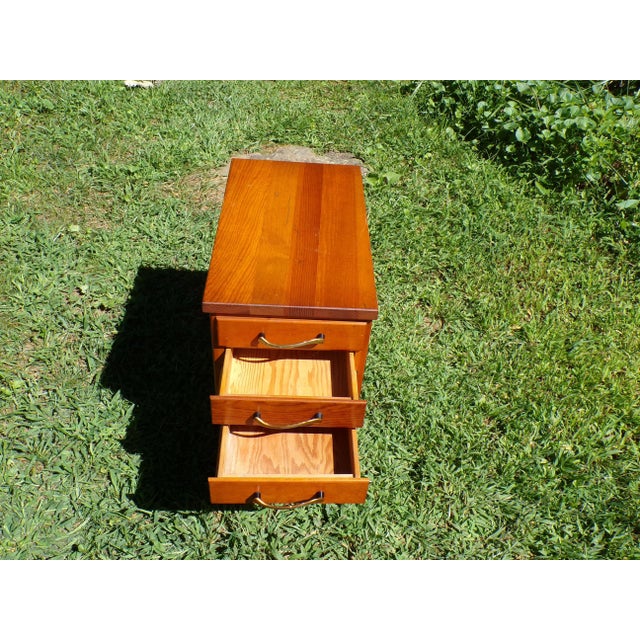 Vintage Mid Century Sewing Stand End Table Nightstand For Sale - Image 12 of 14