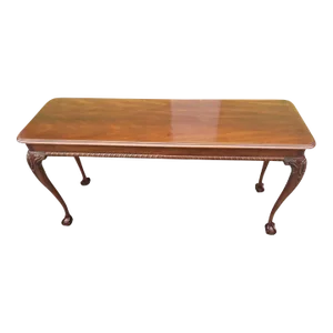 Council Craftman George III Mahogany Console Sofa Table With Ball and Claw Feet