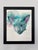 Steely Sweetheart by Chris Hong | Watercolour on paper of a blue-grey cat's face For Sale
