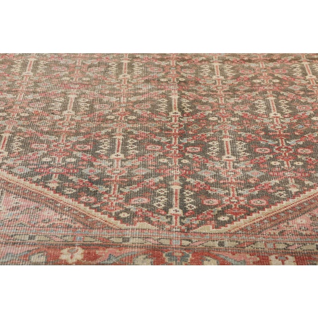 Early 20th Century Antique Persian Mahal Rug, 04'03 X 06'03 For Sale - Image 5 of 9