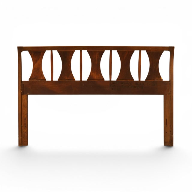 1960s Kent Coffey Perspecta Vintage Mid Century Modern Queen or Full Headboard C. 1960s For Sale - Image 5 of 5