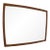 Mid Century Modern Emphasis Collection Walnut Framed Mirror by Broyhill For Sale