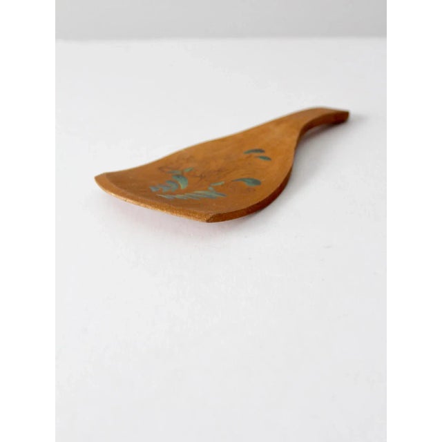 Brown Antique Primitive Butter Spatula For Sale - Image 8 of 9
