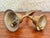 Mid 20th Century 1980s Double Brass Bell With Feather Handle For Sale - Image 5 of 6