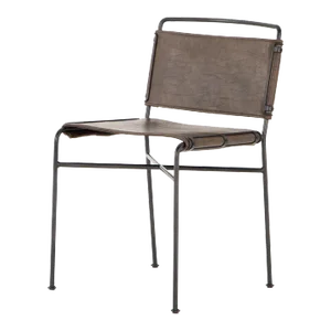 Four Hands Wharton Dining Chair, Distressed Brown