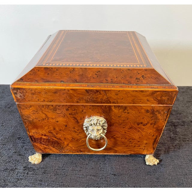 English Birdseye Maple Sewing Box For Sale - Image 4 of 5