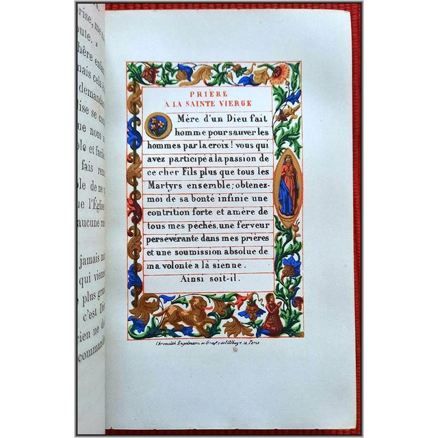 (1862) Unique Fine Binding Christian Devotional Book - Gauffered Fore Edge Antique Illustrated Christian Bible Art For Sale - Image 14 of 18