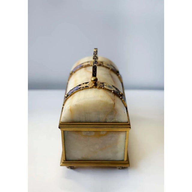 French Late 19th Century Onyx Champlevé Jewelry Box For Sale In Los Angeles - Image 6 of 6