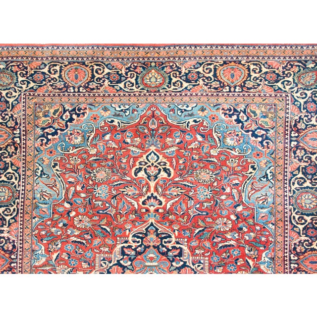 Early 20th Century Persian Kashan Rug For Sale - Image 13 of 16