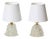 Murano Rostrato Glass and Brass Table Lamps by Barovier, Italy, 1940s, Set of 2 For Sale
