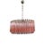 Italian Pink Murano Glass Rod Pendant Light with Chrome Structure from Justfurnituress SRL For Sale - Image 6 of 11