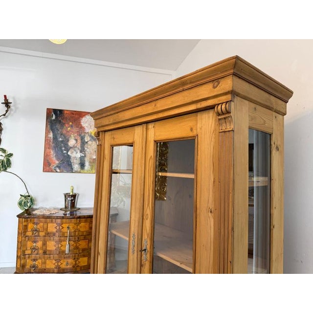 Rustic Farmhouse Display Cabinet For Sale - Image 9 of 10