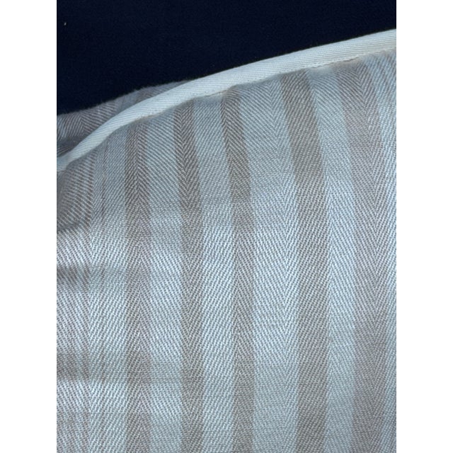 Ralph Lauren Throw Pillows Set of Four Brown Striped With Down Inserts New Old Stock For Sale - Image 9 of 9
