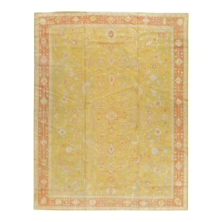 Galerie Shabab Collection Early 20th Century Turkish Oushak Room Size Carpet For Sale