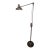 Mid 20th Century Dazor Industrial Floating Fixture Articulating Arm Floor Lamp For Sale