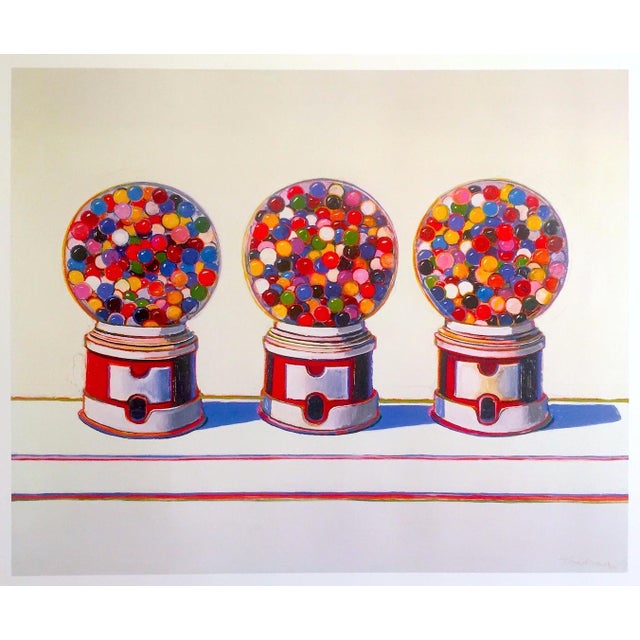 Wayne Thiebaud Lithograph Print Pop Art Museum Poster " Three Machines