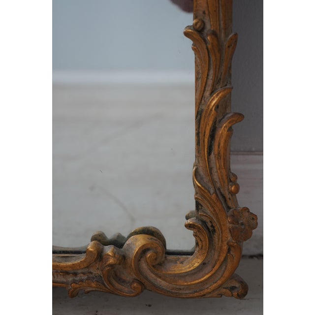 French Friedman Brothers of Ny Vintage French Style Gold Mirror For Sale - Image 3 of 10