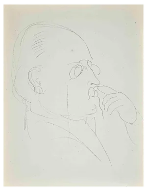Raoul Dufy, Study for Self-Portrait, Original Lithograph, 1930s