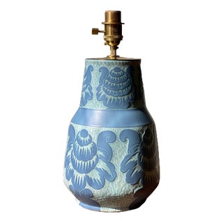 Table Lamp by Josef Ekberg for Gustavsberg, 1890s For Sale