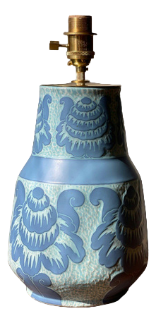 Table Lamp by Josef Ekberg for Gustavsberg, 1890s