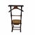 Vintage mid century modern men’s mahogany valet chair with drawer. Marked SPQR, Italy. Measures 16” w x 19” d x 43” h. Has...