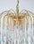 Murano Glass Teardrop Chandelier with Gilded Frame attributed to Paolo Venini, 1970s For Sale - Image 15 of 18