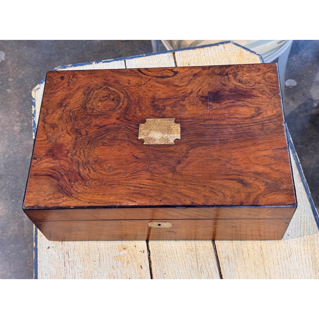 19th Century English Brass Inlaid Box For Sale - Image 6 of 7