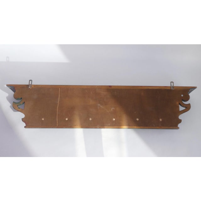 Vintage Folk Art Dutch Wall Rack, 1920s For Sale - Image 3 of 12